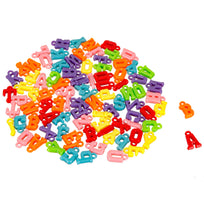 Art.4679 Dijes De Letras Surtidas Plásticas 10mm (Aprox 130pz) 35g