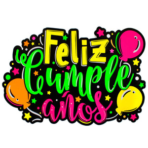 Art.5395 Letrero Cumple Neon 59x88cm