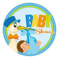 Art.5482 Calcomanía Redonda Baby Shower
