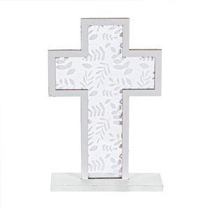 Art.5617 Cruz MDF Hojas Transparente Con Base