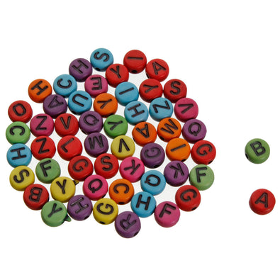 Fantasías Miguel Art.5696 Cuanta Redonda Letra Plástica Colores 7x4mm 250pz