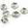 Fantasías Miguel Art.5848 Rondel De Piedra 8mm 10pz Plata/Cristl