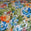 Fantasías Miguel Art.5886 Tela Flor Chica Poliéster Ancho 1.5mx1m 1pz Azul