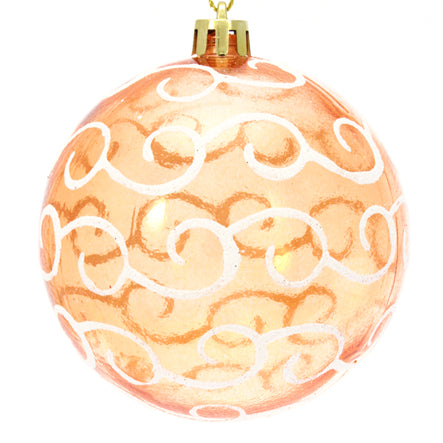 Art.6197 Esferas Transparente Pintada