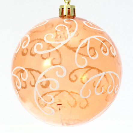 Art.6200 Esfera Navideñas Transparente Pintada