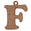 Fantasías Miguel Art.6250 Letras Con Argolla 3.5cm 2pz F
