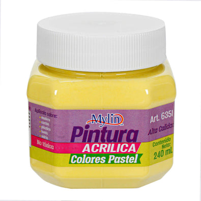 Fantasías Miguel Art.6351 Pintura Acrylica Colores Pastel 240ml 1pz