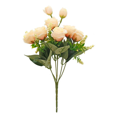 Fantasías Miguel Art.6353 Planta Con Rosas  Fina x6 Flores 29cm 1pz