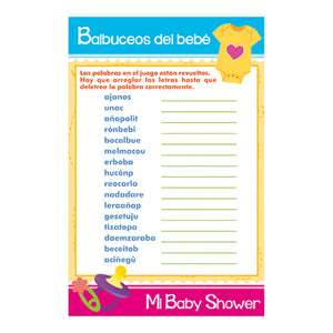Art.6401 Juegos Baby Shower-Balbuceos
