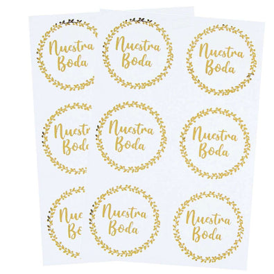 Fantasías Miguel Art.6522 Calcomanía Nuestra Boda 4.4cm 12pz