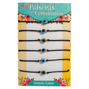 Art.6649 Pulsera Con Ojo Turco  6pz