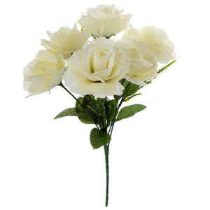 Art.6654 Bush Chico Rosas Con Iris X6 Flores