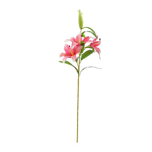 Art.6926 Flor Tallo Lily, 3 Flor,1 Botón