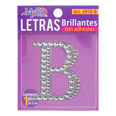 Fantasías Miguel Art.6970 Letra Brillante Con Adhesivo 5cm 1pz