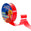 Fantasías Miguel Art.7208 Listón Decorativo #5 2.5cm 50m   1pz Rojo