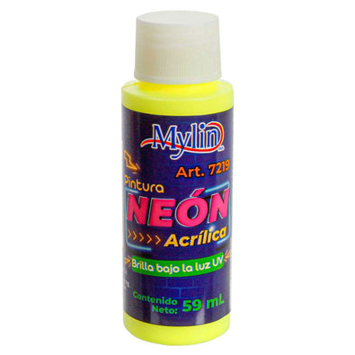 Fantasías Miguel Art.7219 Pintura Acrílica Mylin Neón 59ml 1pz