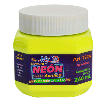 Fantasías Miguel Art.7224 Pintura Acrílica Mylin Neón 240ml 1pz