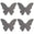 Fantasías Miguel Art.7267 Mariposa De Cartulina 29x36cm 4pz Gris
