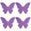 Fantasías Miguel Art.7267 Mariposa De Cartulina 29x36cm 4pz Lavanda