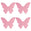 Fantasías Miguel Art.7267 Mariposa De Cartulina 29x36cm 4pz Rosa