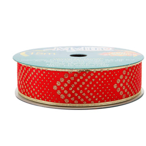Art.7313 Listón Satín Con Puntos Diagonal