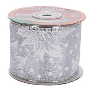 Art.7325 Listón Brillante Nochebuenas Con Orilla