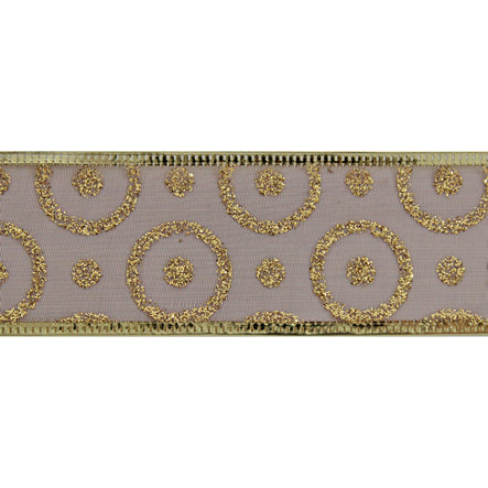 Art.7727 Listón Organza Círculos