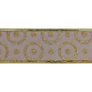 Art.7727 Listón Organza Círculos