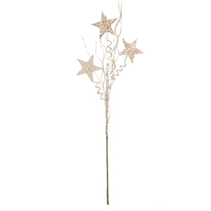 Art.7929 Vara Follaje Diamantado Estrellas