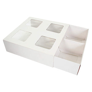 Art.8166 Caja Carton/Pvc 4div 6x20.5x20