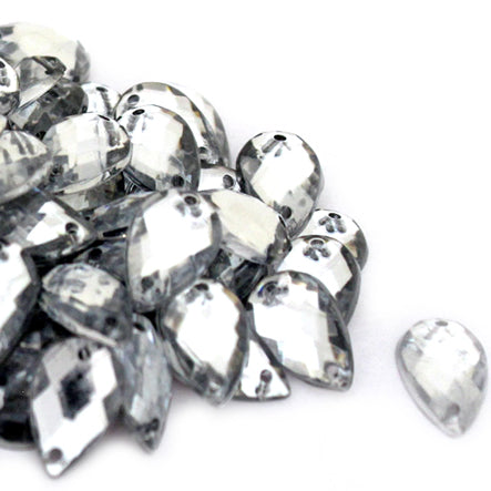 Art.8178 Piedra Acrílica Gota Con Perforación