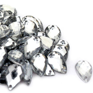 Art.8178 Piedra Acrílica Gota Con Perforación