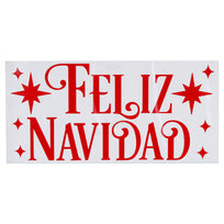 Art.8512 Vinil Feliz Navidad 28x14cm
