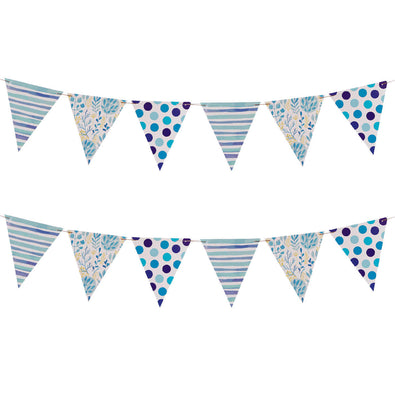 Fantasías Miguel Art.8513 Guía x12 Banderines Decorativos 21x18.5cm    2.5m 1pz