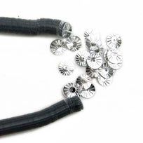 Art.8648 Lentejuela Abanico Hilada Metal