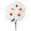 Fantasías Miguel Art.8664 Bush Chico Flor x 5 Flores 44cm 1pz Blanco