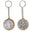 Fantasías Miguel Art.8843 Llavero San Benito Doble Vista Madera Con Repujado 4.5x4cm 1pz Natural