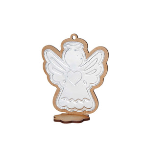Art.8885 Ángel De Madera Con Repujado