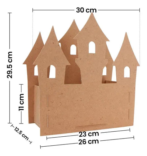 Art.8990 Castillo Dulcero 30x26x13cm 1pz