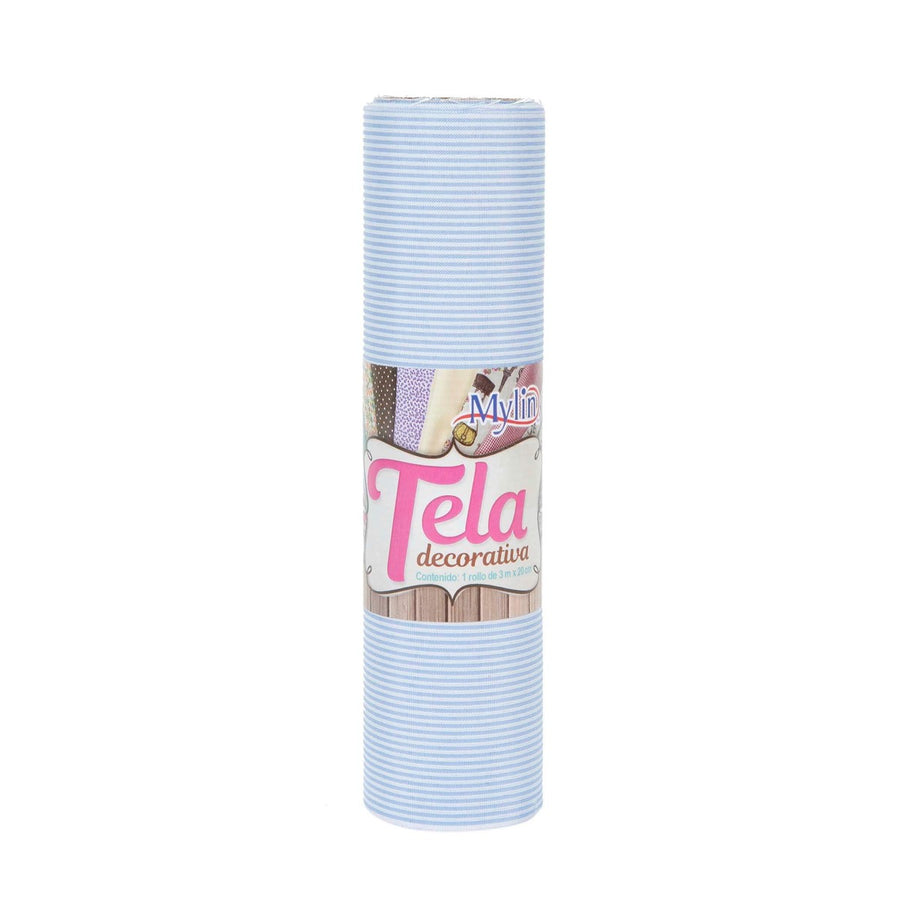 Art.9118 Rollo Tela Poliéster de Rayas