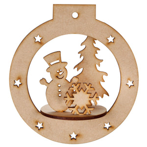 Art.9312 Esfera 3d Navidad Mdf