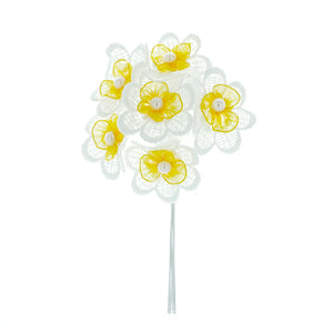 Art.9366 Ramito Encaje Con Tul X6 Flores