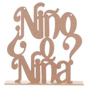 Art.945 Letrero Mega Niña/Niño 60x55cm