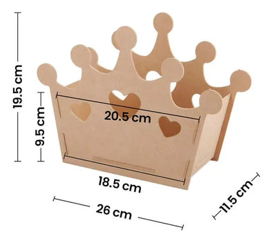 Fantasías Miguel Art.9558 Corona Dulcero Madera 19.5x25.8x11.5cm 1pz