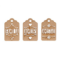 Art.9732 Tags Deseos Mdf