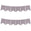 Fantasías Miguel Art.9988 Banderines x12 19.5x16cm Aprox  2.5m  1pz Gris