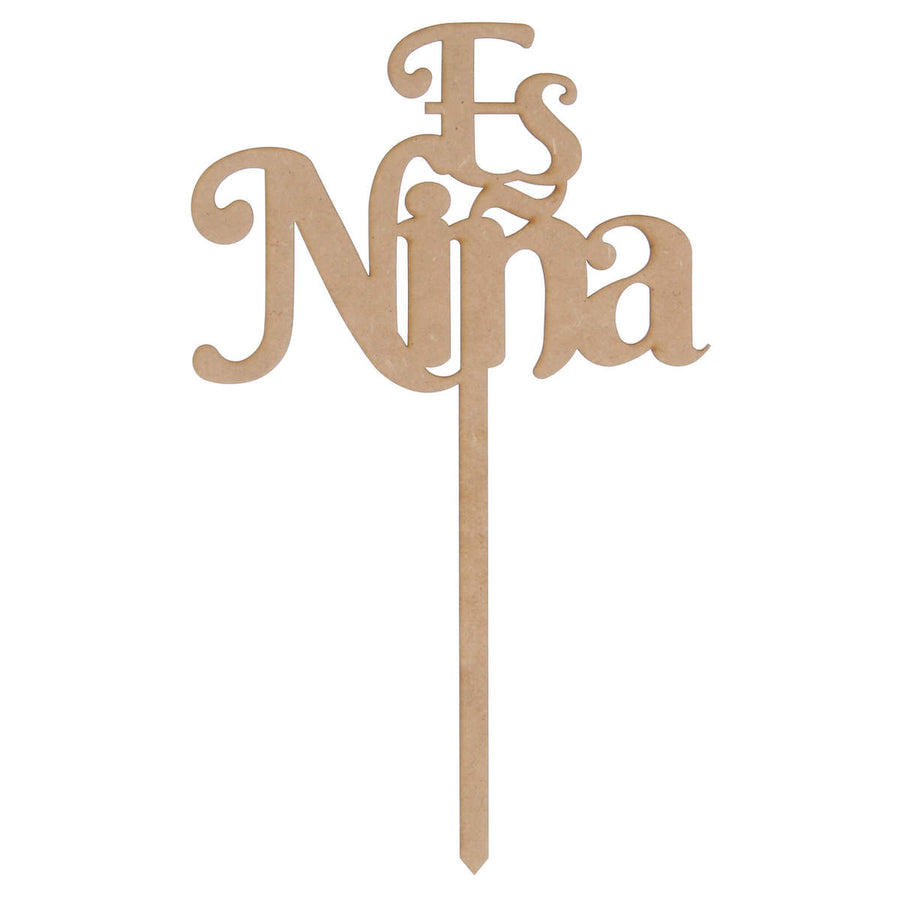 Art.9991 Pick Es Niña 28x17cm Natural