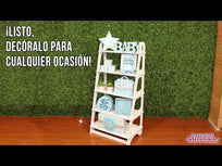 Art.3433 Mueble Escalera 5 niveles 120.5x61x39.7cm 1pz