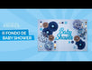 Fantasías Miguel Clave:IM1283 Fondo Baby Shower Azul