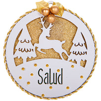 Art.10786 Esfera Deseos Blanco 13x12cm 1pz